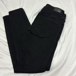 Hollister Black Mid rise Super Skinny Jeans Size 3S W26 L28